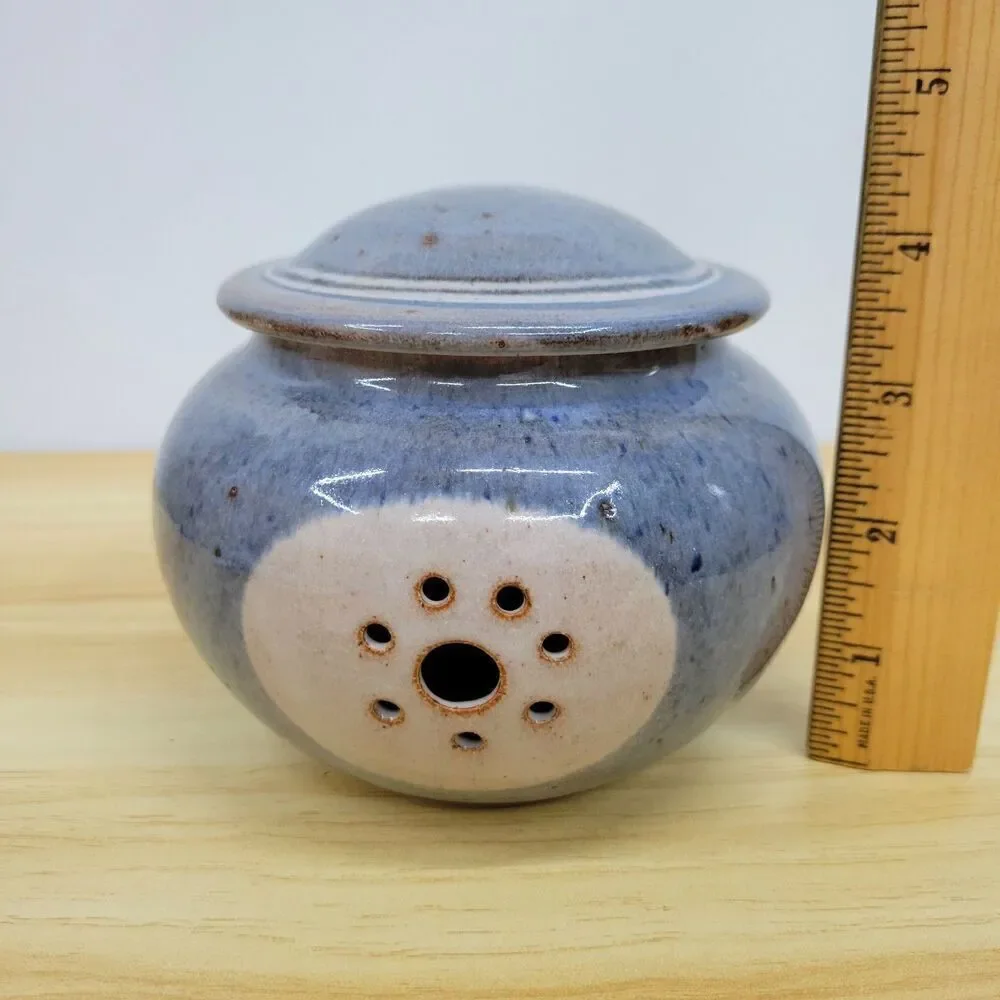 Barbara Sanders Pottery Garlic Keeper • Handmade in High Point, NC